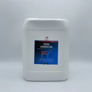 TOTAL Linseed Oil 5 L – reines Leinöl zur Unterstützung von Haut, Fell und Verdauung – kaltgepresst und reich an Omega-3-Fettsäuren