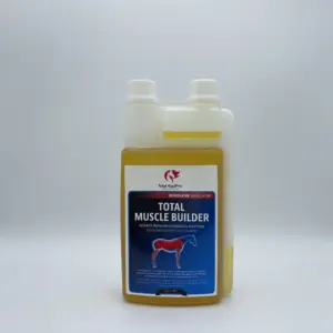 TOTAL Muscle Builder 1 L – Ergänzungsfuttermittel mit Reiskeimöl, Leinöl und Vitamin E zur Unterstützung des Muskelaufbaus und der Regeneration bei Pferden